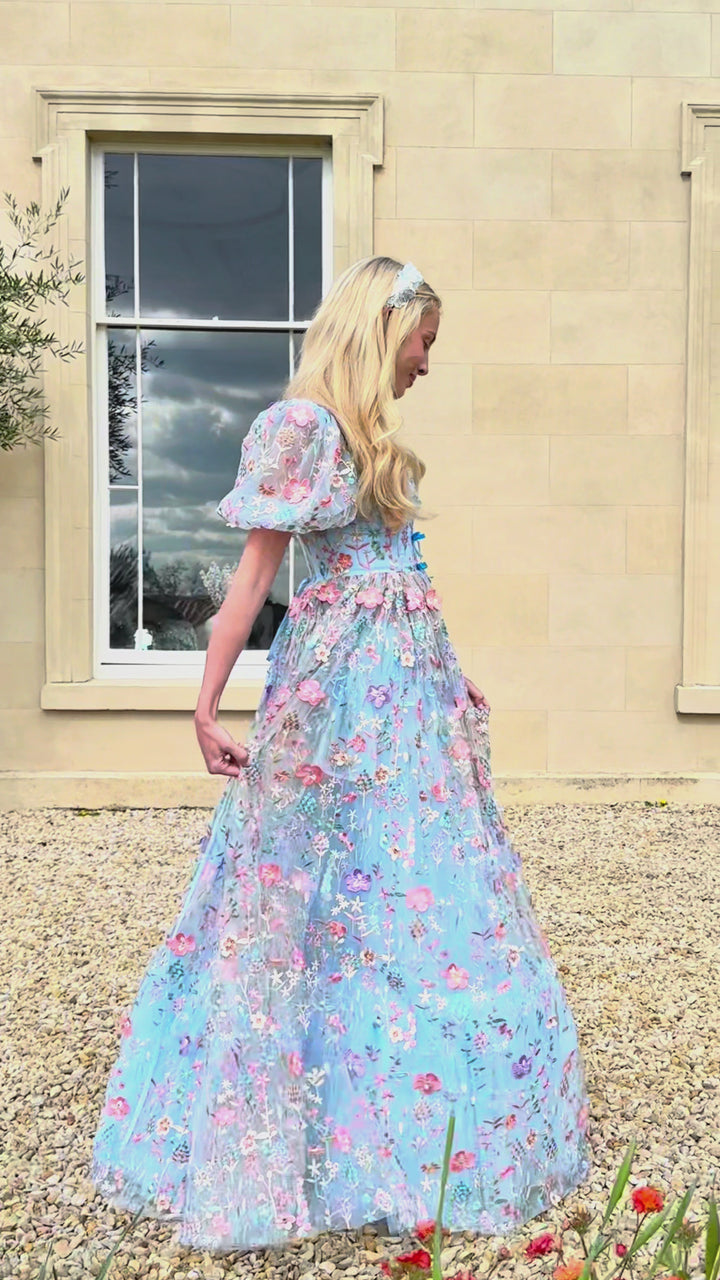 Enchanted Meadow Gown - Blue