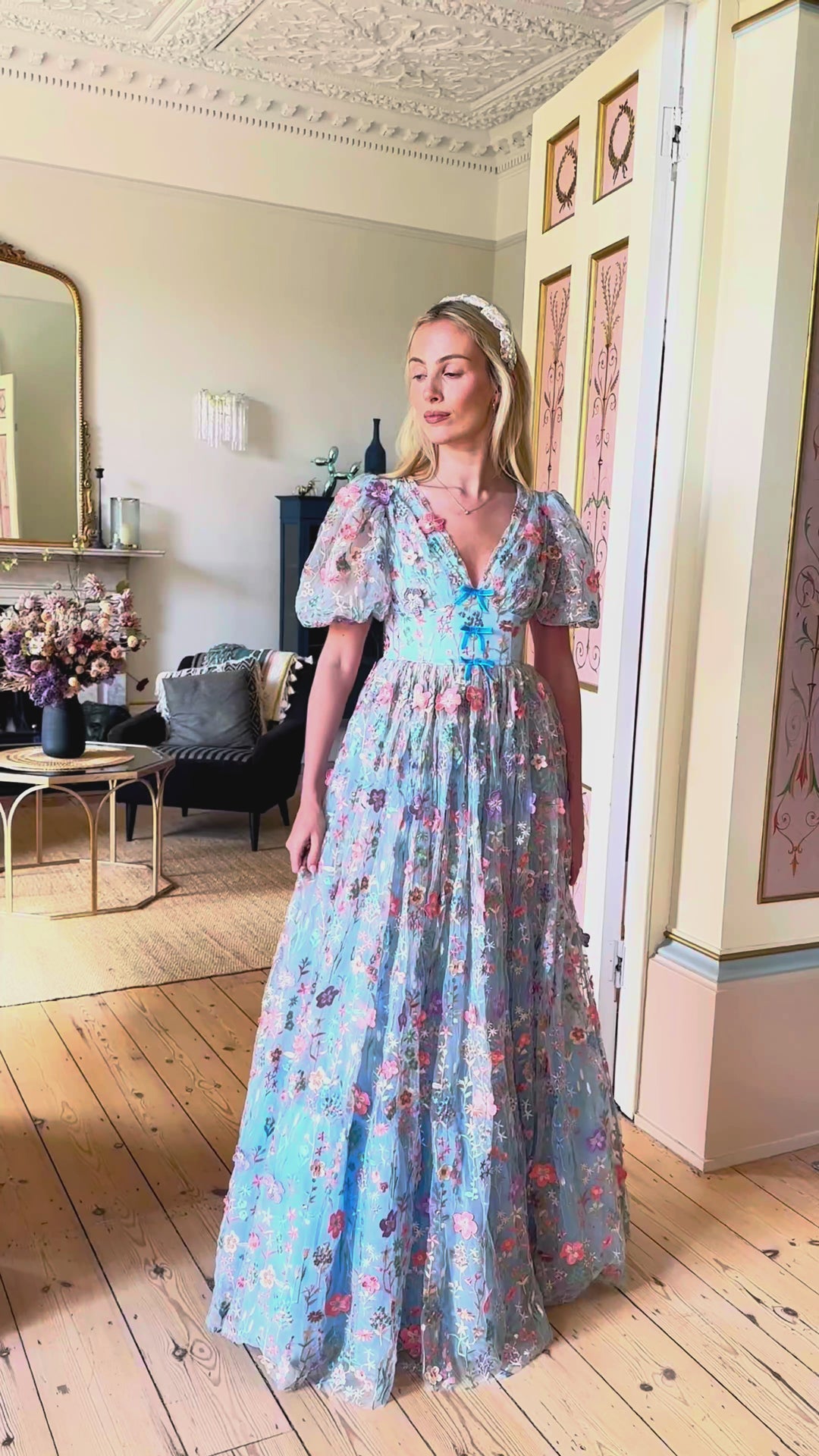 Enchanted Meadow Gown - Blue