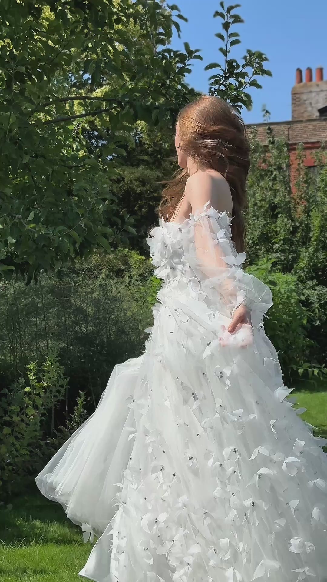 Morpho Fairytale Gown - Pearl White