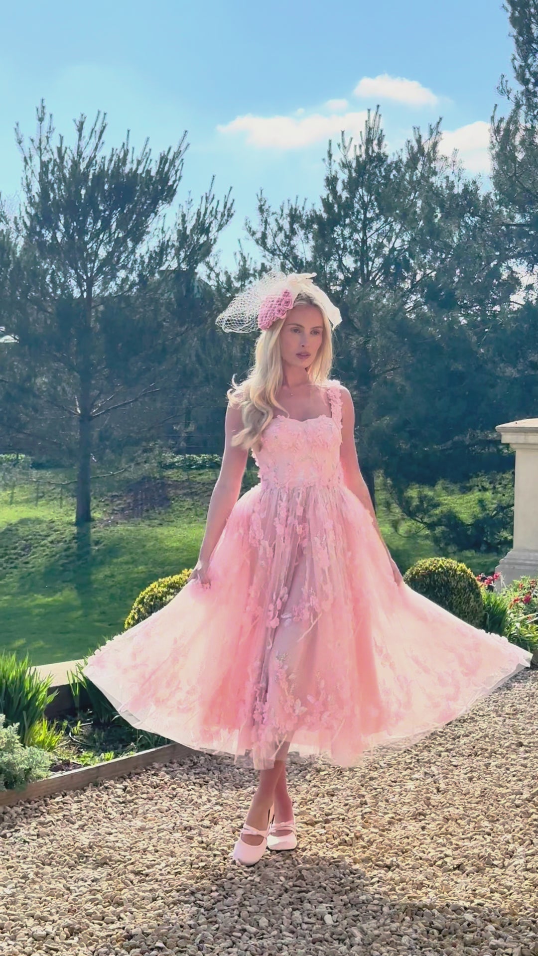 Bloom Reverie Sequin Midi Dress