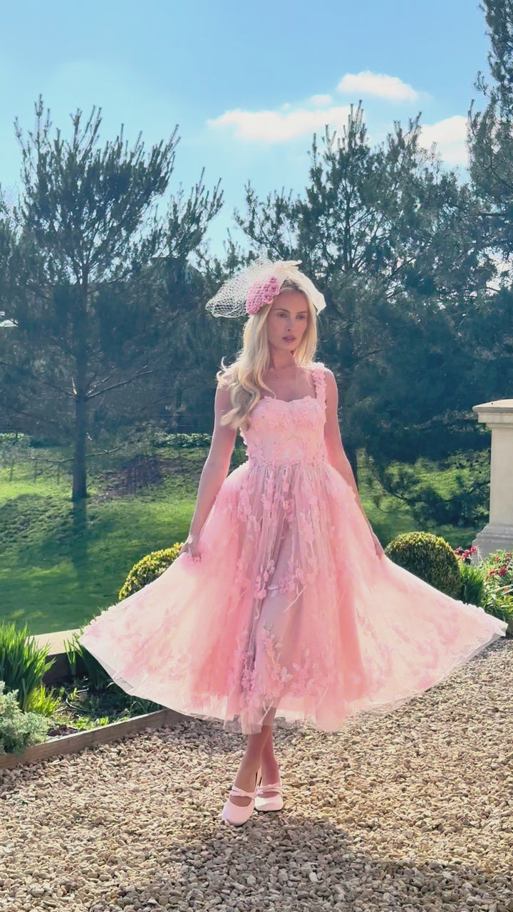 Bloom Reverie Sequin Midi Dress