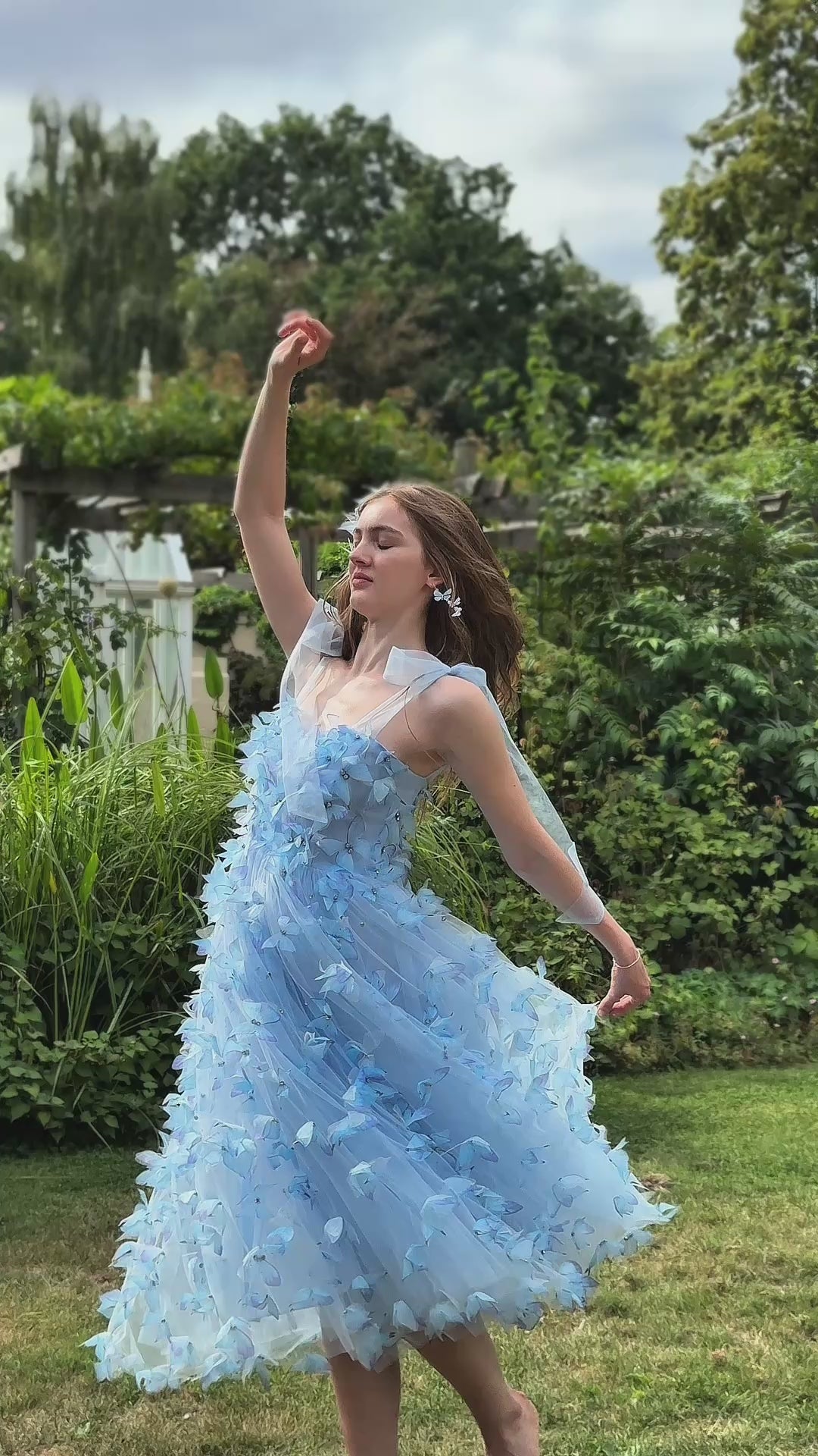 Morpho Fairytale Midi Dress - Crystal Blue