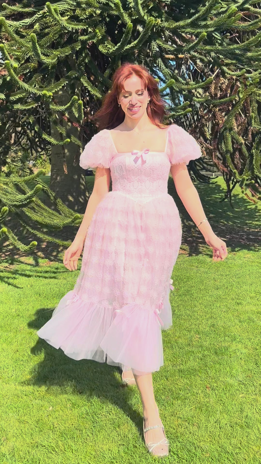 Rosette Ballet Midi Dress