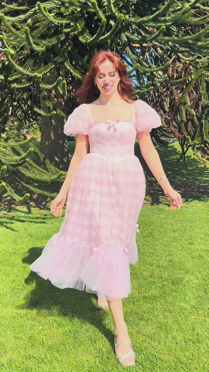 Rosette Ballet Midi Dress