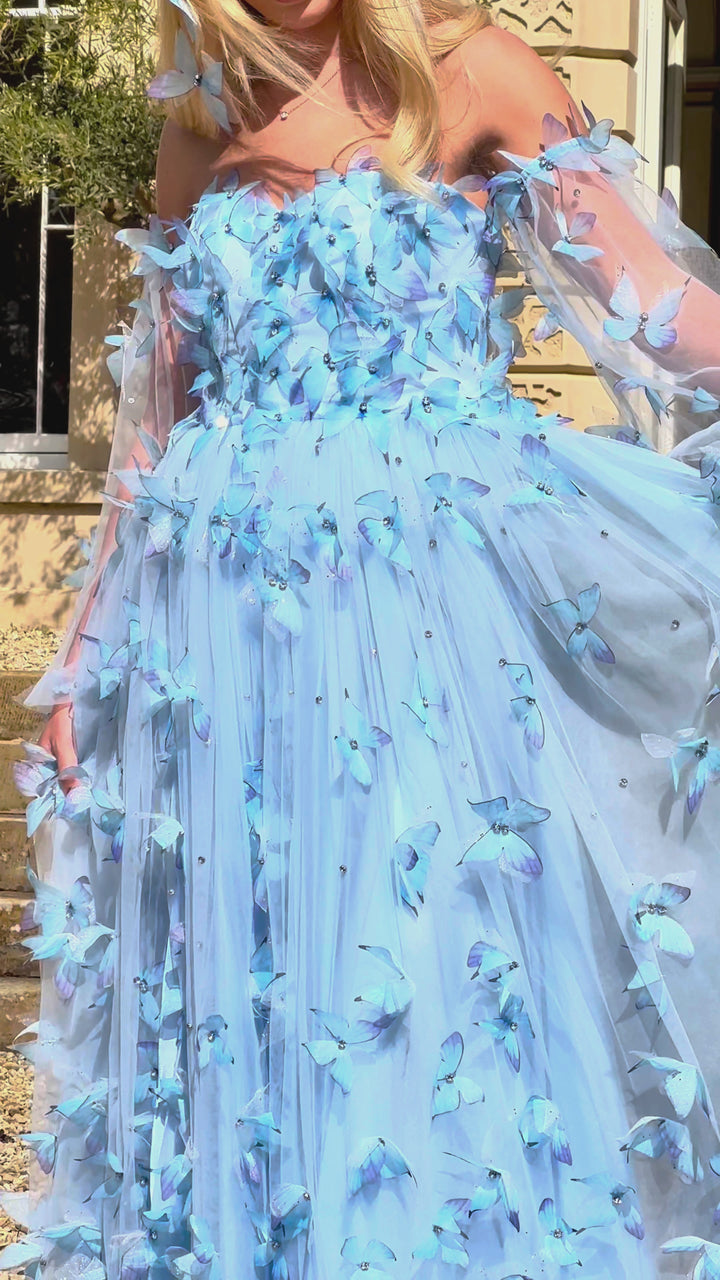 Morpho Fairytale Gown - Crystal Blue