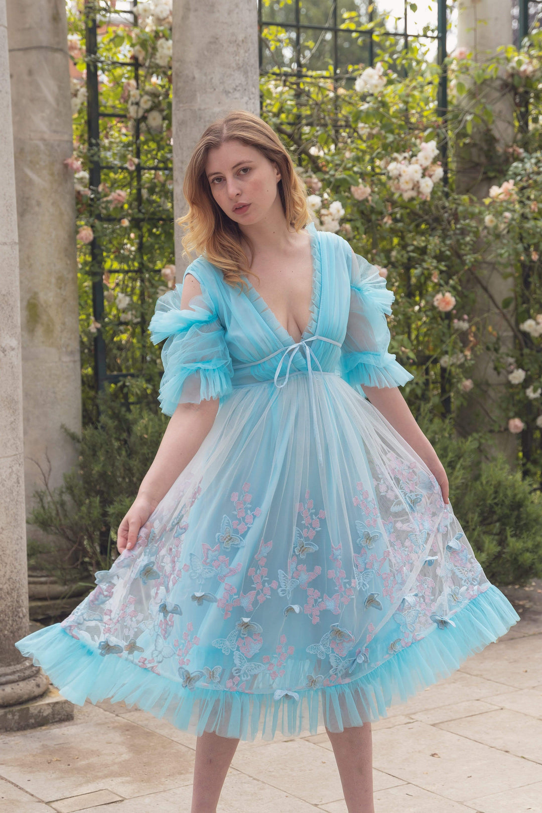 Aurora Butterfly Dress - Baby Blue Fairy Tong Aurora Butterfly Dress - Baby Blue Fairy Tong