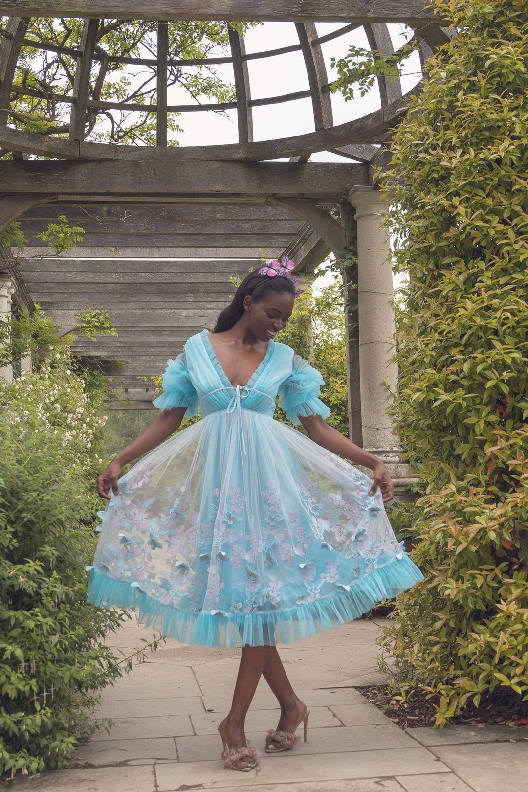 butterfly fairy dress Butterfly Twirl Dress with Wings