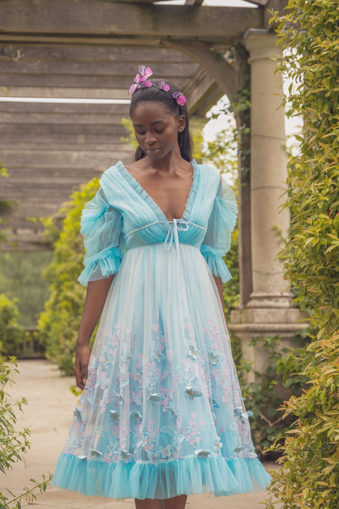 Aurora Butterfly Dress - Baby Blue Fairy Tong Aurora Butterfly Dress - Baby Blue Fairy Tong