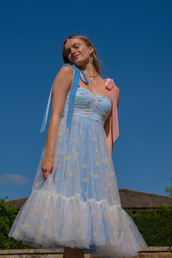 Fairy Tong dress Bow Star Midi Dress