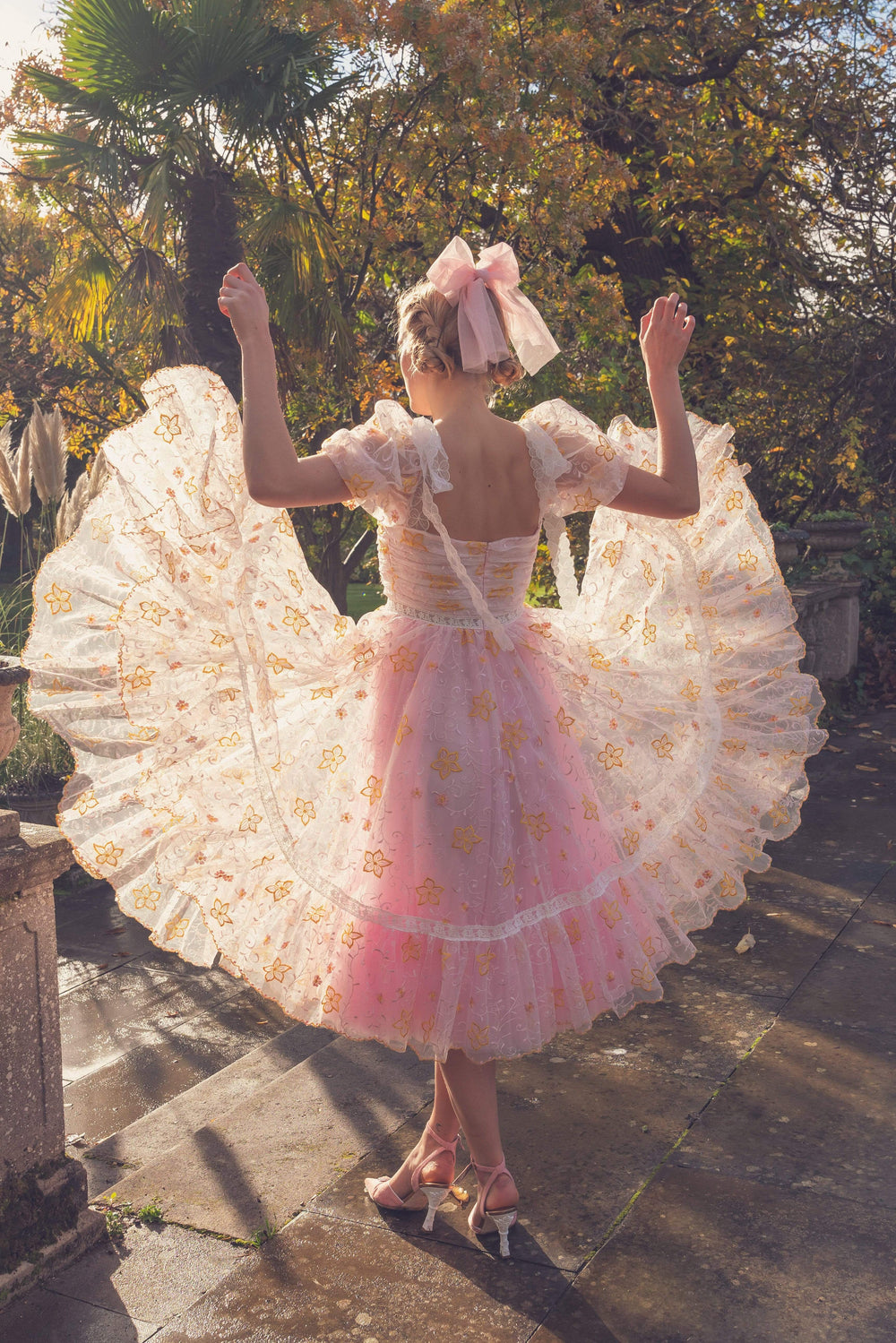 Aurora Butterfly Gown - Apricot